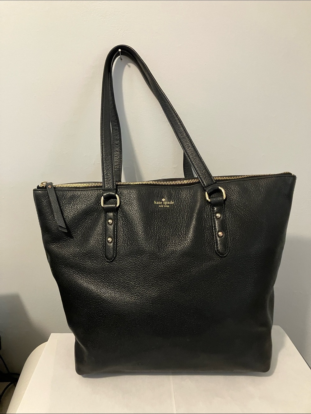 Kate Spade ♠️ Black Pebble Leather Tote